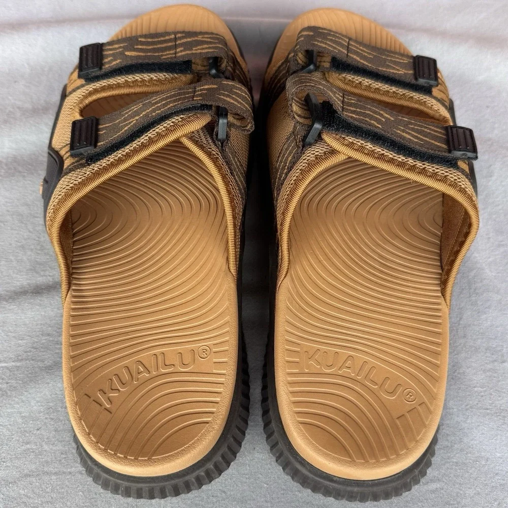 Size 10.5 -‎ KuaiLu Mens Orthotic Sandals Athletic Thick Cushion Recovery Slides